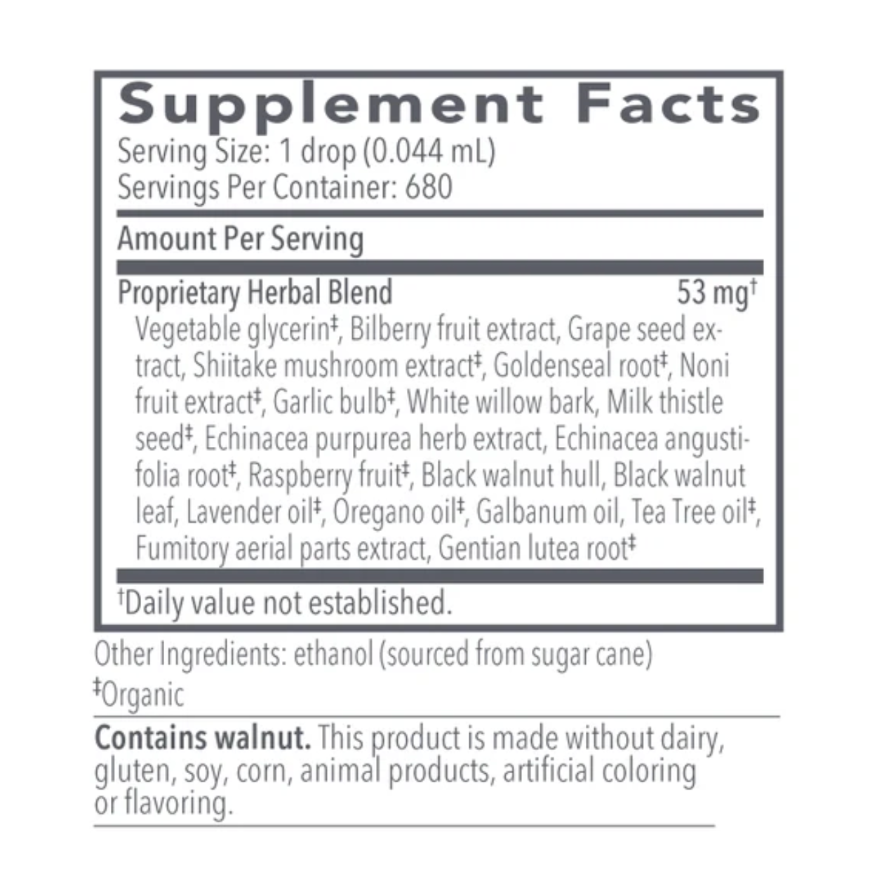 Biocidin Botanicals Biocidin Liquid - 1 oz