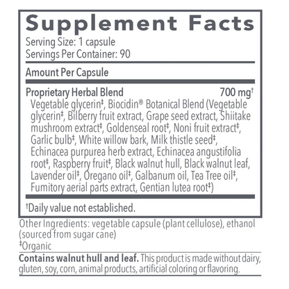 Biocidin Botanicals Biocidin Capsules - 90 capsules