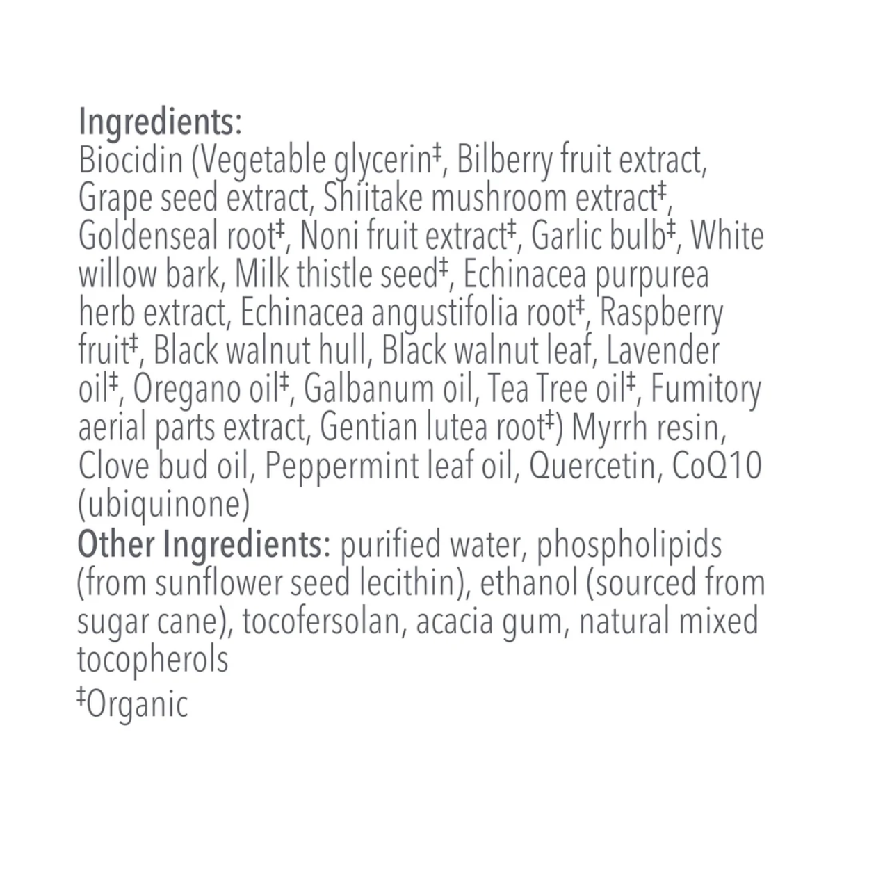 Biocidin Botanicals Dentalcidin LS