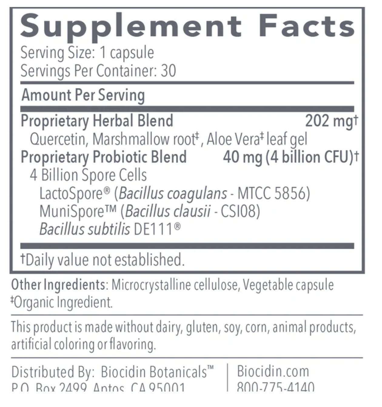 Biocidin Botanicals Proflora 4R