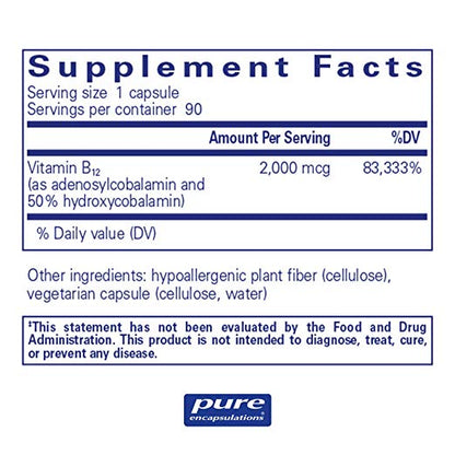 Pure Encapsulations Adenosyl/Hydroxy B12 90C